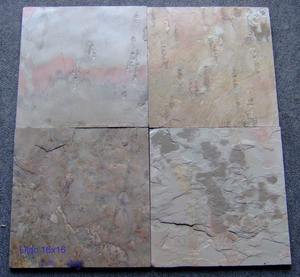 Carreaux d'ardoise d'automne indien de haute qualité pour sol mural Pierre de surface fendue décorative durable Pierres de décoration de conception traditionnelle - Product Image 5