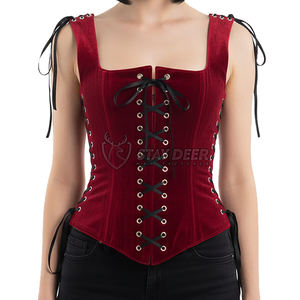 Corset de maintien de la taille en coton respirant gothique pour femmes, à porter au quotidien, sculptant le corps et offrant un confort optimal, OEM/ODM - Product Image 1