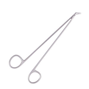 Debakey ángulo 60 tijeras 10 mm hoja 180 mm 7 pulgadas Super Sharp Manual Vascular acero Metal tijera base instrumentos quirúrgicos - Product Image 2