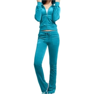 Conjunto Deportivo de Dos Piezas para Mujer, Talla Grande, Invierno, Estampado Sólido, Sudadera con Capucha, Pantalones Deportivos, Transpirable - Product Image 6