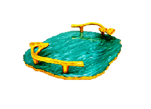 Nouveau plateau de service en résine époxy au meilleur design, poignée en feuille d'or métallique, finition naturelle, 30x23x3 CM, qualité hôtelière, restaurant, ustensiles de cuisine - Product Image 2