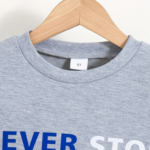 Sudadera con estampado elegante con cuello redondo y mangas largas con pantalones largos Perfecta para primavera y otoño para tejer al aire libre - Product Image 3