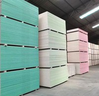 Panel de Yeso Resistente a la Humedad de Diseño Moderno, Panel de Yeso Común de 1220 mm, para Uso en Interiores de Hoteles y Restaurantes, Garantía de Más de 5 Años