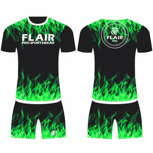 Camiseta de fútbol para niños de diseño retro personalizado, la mejor calidad, 100% poliéster, cómoda, transpirable, Parte delantera corta, conjuntos de nombre OEM nacional - Product Image 5