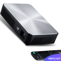 Projecteur J10 VIVIBRIGHT, projecteur portable alimenté par batterie pour bureau mobile, projection de conférence et divertissement de loisirs