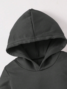 Men's Lightweight Merino Wool Loose Fit Hoodie with Kangroo Pocket Merino Wool <b>Jumper</b> <b>Pullover</b> Hooded Sweatshirt For Men - Product Image 3