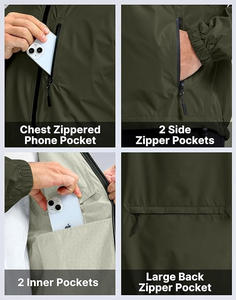 <b>Mens</b> <b>Cycling</b> Rain <b>Jackets</b> Waterproof Running Bike Windbreaker Lightweight Packable Camouflage Coated Spring <b>Jacket</b> - Product Image 5