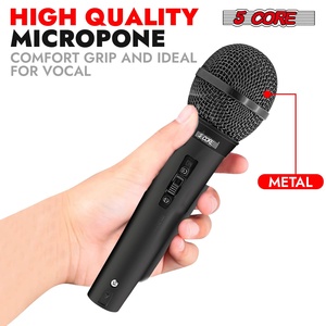 5Core XLR <b>Microphone</b> Dynamic Mic Karaoke <b>Singing</b> Studio Mics Handheld Microfono - Product Image 2