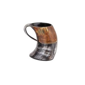 Taza para beber Taza de cuerno de Búfalo con grabado disponible en tamaños grandes Adecuado para vikingos Taza pulida auténtica - Product Image 6