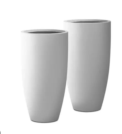 Vasos redondos de jardim decorativos feitos à mão, novo estilo, vaso de fibra de vidro para plantas, fabricação original