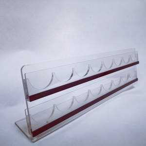 Crystal Clear Acrylic Poker Chip Display Rack 2 Row 16 Slot Chip Holder for <b>Gaming</b> Counter - Product Image 1