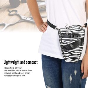 Étui Premium pour Ciseaux de Coiffure, Pochette de Coiffure, Étui pour Ciseaux de Barbier, Sac de Kit de Ciseaux de Salon de Coiffure, couleur zèbre noir. - Product Image 6