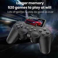 GBE GBE-Game-S10 Mini console portable sans fil pour télécommande, joystick, 520 jeux, 8 bits, écran 2,4 pouces, 1020 mAh, double jeu, multijoueur