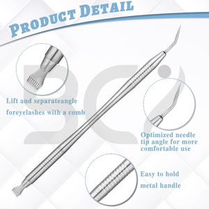 Lot de 3 outils de séparation de cils avec pointe en caoutchouc antidérapante, parfaits pour le lifting des cils - Product Image 3