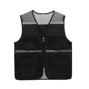 High Quality <b>Vests</b> Hi Vis Safety 100% Polyester Safety Workwear <b>Reflective</b> Regular Fit High Visibility Work Wear <b>Vests</b> for Men - Product Image 5