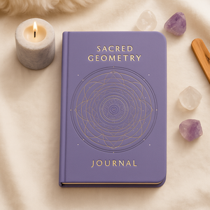 Journal de géométrie sacrée LABON, carnet relié, pleine conscience, méditation, soins personnels, gratitude, réflexion, guérison spirituelle, écriture - Product Image 1