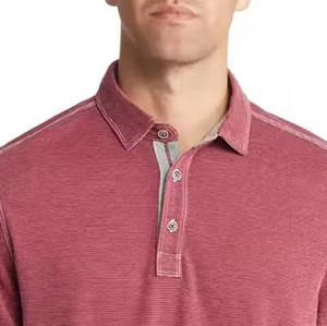 Camisas de Manga Larga para Hombre, Tejido Sólido de Mezcla de Poliéster/Algodón, Servicio OEM, Bordadas, Ligeras y Transpirables - Product Image 4