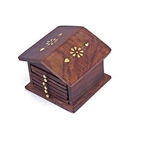 Wood and Marble Material Drink Coaster Drink Coaster <b>Table</b> <b>Walnut</b> Coasters Gift Personalized Custom Monogram Round Marble - Product Image 3