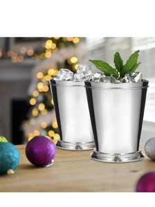 Meilleur vendeur Silver Kentucky Derby Mint Julep Cup 10 oz Métal Réutilisable Écologique Vente en gros par Indian Factory - Product Image 3