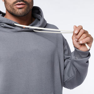 Sudaderas de mezcla de algodón básicas hechas a medida de alta calidad para hombres y mujeres con bordado de patrón de estampado de verano - Product Image 2