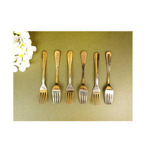 Hotel vajilla latón tenedor cuchara Vintage boda oro pulido para tamaño personalizado precio barato - Product Image 2