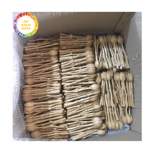 Cuillère en bois de qualité supérieure en palissandre pour remuer la soupe et servir le riz Outils de cuisine élégants du Vietnam - Product Image 6