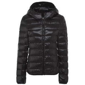 Veste matelassée pour femme en gros, hiver, coton et nylon, col montant, imperméable, séchage rapide, respirante, design élégant et tendance - Product Image 5