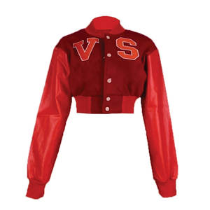 Chaquetas universitarias de invierno de alta calidad para mujer, chaqueta lisa de manga larga, servicio al por mayor OEM, chaquetas para mujer - Product Image 1