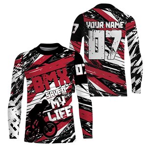 Maillots de cyclisme BMX imprimés sur mesure vêtements de sport pour adultes à manches longues - Product Image 4