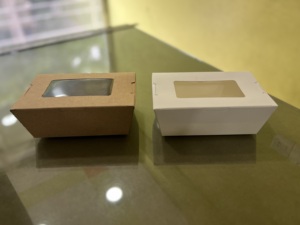 Boîtes alimentaires jetables écologiques Récipients à lunch en papier kraft pour repas chauds et froids à emporter avec matériau de couleur personnalisée - Product Image 6