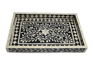 Direct Factory Sale Bone Inlay Serving <b>Tray</b> Luxury Elegant Serving <b>Tray</b> <b>Table</b> Countertop Serving <b>Tray</b> From Indian Manufacturer - Product Image 2
