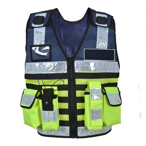 Gilet de sécurité pour homme, haute visibilité, réfléchissant, imperméable, protection de sécurité, 100% polyester, pour la sécurité routière - Product Image 2