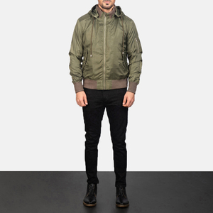 Customized <b>Men's</b> <b>Long</b> Winter Bomber <b>Jacket</b> High Quality Fleece Denim Fabric Breathable Solid Plain With Heated Feature - Product Image 6
