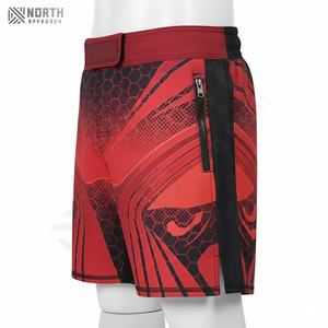 Shorts de boxe MMA pour hommes de haute qualité, coton et polyester confortables, prix compétitif, vente en gros, vêtements d'arts martiaux, extensible, KTE pour hommes - Product Image 6