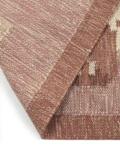 Alfombra Kilim de lana Natural 100% hecha a mano india, superventas, diseño étnico y elegante, Alfombra tejida de estilo liso, lavable - Product Image 4