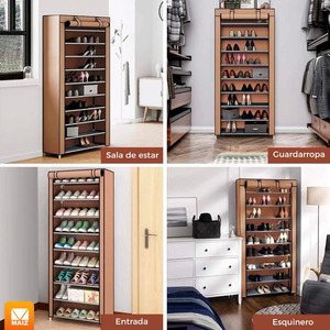 <b>Shoe</b> Organizer <b>Rack</b> <b>Closet</b> 9 Tiers 27 Pairs - Assorted Colors - Product Image 5