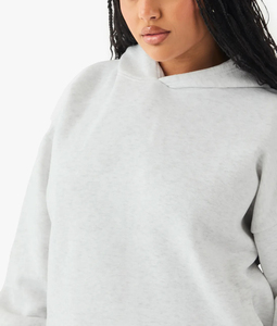 OEM/ODM 100% coton sweats à capuche surdimensionnés pull à épaules tombantes sweats logo personnalisé sweats à capuche pour femmes en coton lourd - Product Image 5