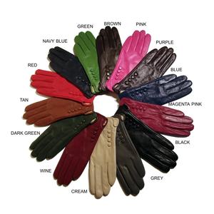 Nouvelle mode de gant d'hiver en cuir de mouton respirant personnalisé pour femmes vente en gros de gants en cuir du Pakistan - Product Image 5