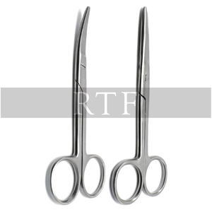 TC กรรไกรเมโยแบบโค้งสแตนเลส14.5ซม. เครื่องมือผ่าตัดสัตวแพทย์เครื่องมือผ่าตัดฟันแบบทู่มีคุณสมบัติทื่อ/ทู่ - Product Image 6