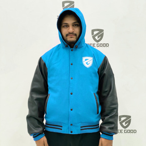 Blouson Bomber Homme Hiver Haute Qualité en Tissu Toile avec Capuche et Col Montant, Logo Personnalisé, Prix Abordable, Vente en Gros - Product Image 1