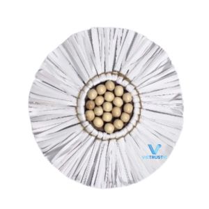 Vietrustic dernières tentures murales décors décoration de la maison jacinthe d'eau paille feuille de palmier fleur suspendue pour décor de salon - Product Image 1