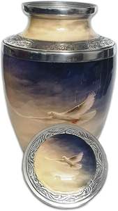 Hand Engraved Beautiful Keepsake <b>Urn</b> <b>for</b> <b>Human</b> <b>Ashes</b> Memorial Cremation <b>Urns</b> <b>Small</b> <b>for</b> Man woman Adult Female Custom Size <b>urn</b> - Product Image 3