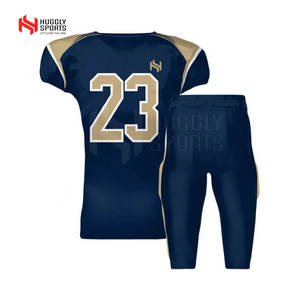 Venta caliente Jersey y pantalón de fútbol americano Ropa deportiva de alta calidad Precio razonable Uniforme con mangas cortas - Product Image 6