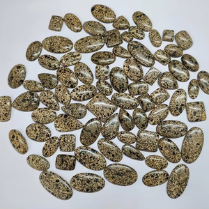 พลอยแจสเปอร์สีดำทรงรีคุณภาพดีที่สุด แบบหลวม สำหรับทำสร้อยคอและเครื่องประดับที่มีเอกลักษณ์ - Product Image 1