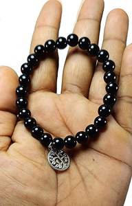 Femme Cristal Obsidienne noire & vie d'arbre Bracelet Rond Maker Stones Feng Shui Style Fashion Jewelry Energy-Giving Gift - Product Image 3