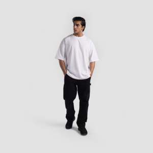 เสื้อยืด GAI-Tee (สีขาว) ผ้าคอตตอนเจอร์ซีย์ 100% ระบายอากาศได้ดี สไตล์สตรีท พิมพ์ลาย สำหรับผู้ชาย น้ำหนัก 180 กรัม ดีไซน์โลโก้แบบเรียบง่าย - Product Image 4