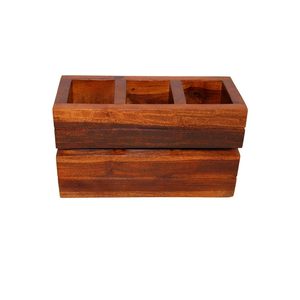 Vintage Table Top Wall Mounted Cutlery Holder Mango <b>Wood</b> Best Quality Brown Spoon Holder Stand glass <b>spice</b> <b>rack</b> - Product Image 5