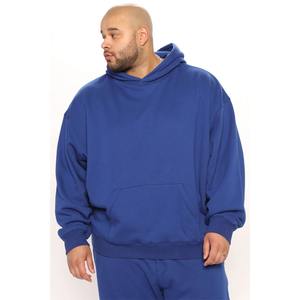 Sweat-shirts à capuche surdimensionnés en molleton français de couleur personnalisée fabriqués en usine en grande quantité pour hommes, poches kangourou, haute qualité - Product Image 4