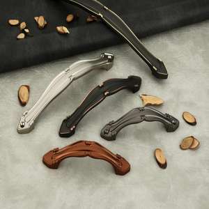 Poignée de tiroir de placard en alliage de zinc réglable de luxe, finition brossée, pour la maison, la cuisine, l'entrée, la garde-robe, les meubles - Product Image 5