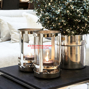 Vente chaude Bougeoir En Métal Avec Verre Votive pour Table De Mariage Centres De Table En Métal En Acier Inoxydable À La Main Bougeoir - Product Image 2